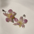 Pendientes orquídea tailandesa miniatura 2