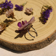 Anillo orquídea lila mediana miniatura 3