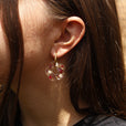 Aros lorea rojo y morado miniatura 2