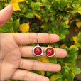 Pendientes hoja otoño miniatura 2