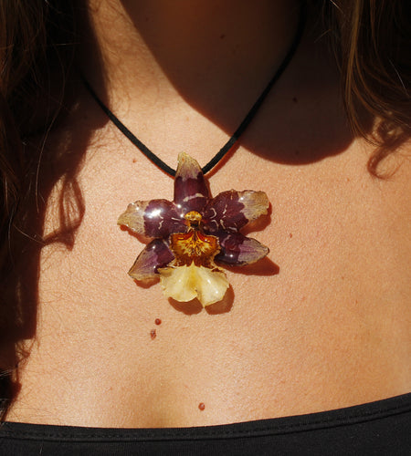 Collar orquídea maxi multicolor