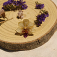 Anillo orquídea amarilla y morada miniatura 2