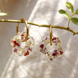 Aros lorea rojo y morado miniatura 1