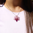 Collar orquídea lila miniatura 3