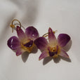 Pendientes orquídea tailandesa grande miniatura 2