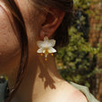 Pendientes orquídea con cuentas miniatura 1